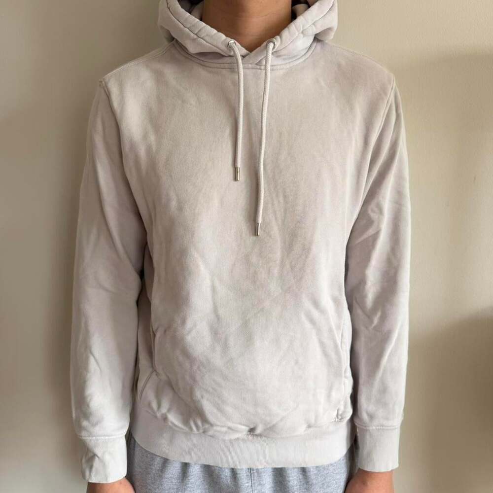 Men’s H&M Regular Fit Light Grey Hoodie Sweatshirt
